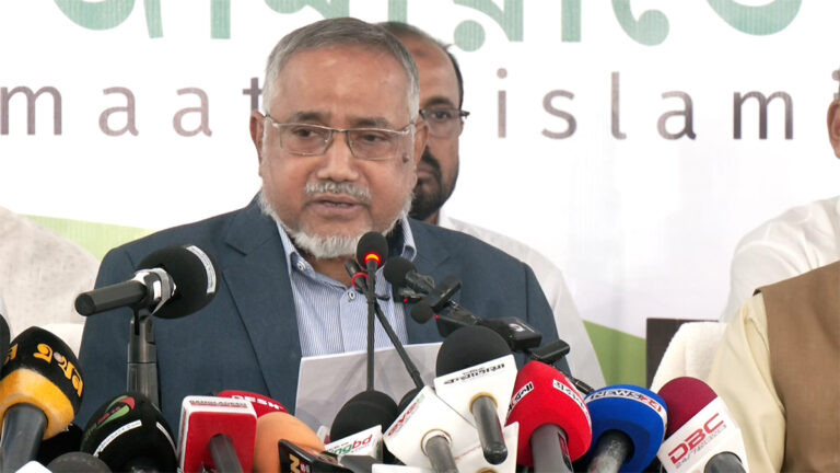 সুষ্ঠু পরিবেশ নেই,‘জনআকাঙ্ক্ষার সঙ্গে সাংঘর্ষিক নির্বাচনী রূপরেখা’: জামায়াতের নায়েবে আমির
