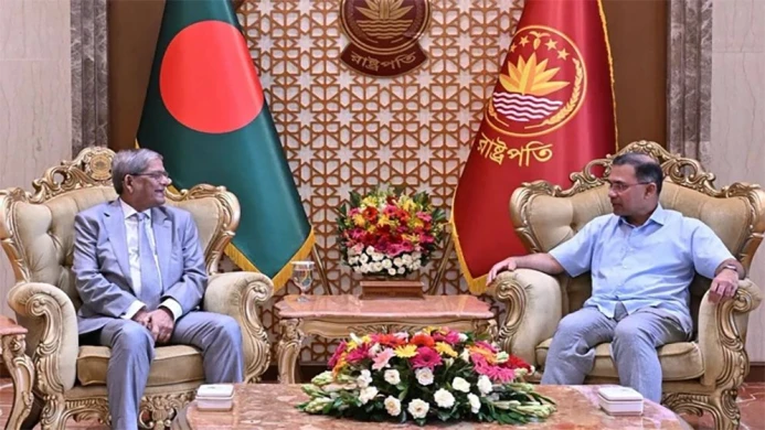 বঙ্গভবনে রাষ্ট্রপতির সঙ্গে প্রধানমন্ত্রীর সৌজন্য সাক্ষাৎ