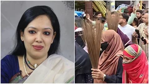 রুমিন ফারহানাকে অবাঞ্ছিত ঘোষণা, আশুগঞ্জে বিএনপির ঝাড়ু মিছিল
