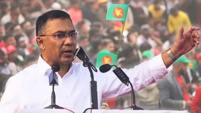 আগামী ৯ ফেব্রুয়ারি বিটিভিতে ভাষণ দেবেন তারেক রহমান