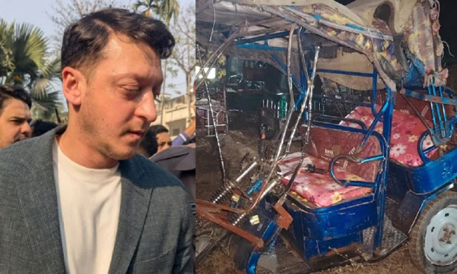 কক্সবাজারে ফেরার পথে দুর্ঘটনায় ফুটবলার ওজিলের গাড়িবহর