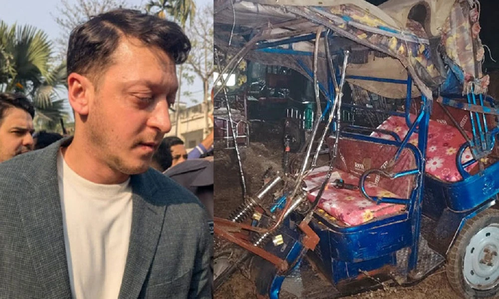 কক্সবাজারে ফেরার পথে দুর্ঘটনায় ফুটবলার ওজিলের গাড়িবহর