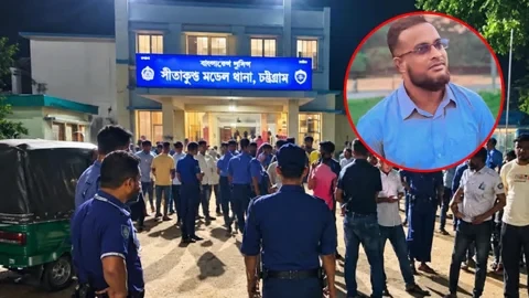সীতাকুণ্ড থানায় পুলিশ সদস্যকে মারধর, যুবদল নেতা আটক
