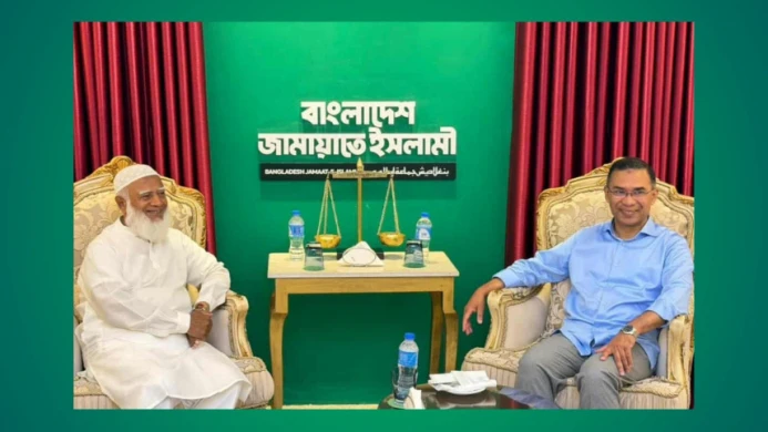 তারেক রহমানকে ভবিষ্যৎ প্রধানমন্ত্রীর অভিনন্দন জানালেন জামায়াত আমির