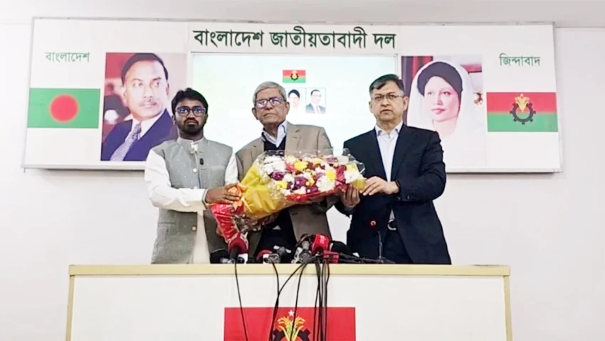 বিএনপিতে যোগ দিলেন রাশেদ খান, ধানের শীষের প্রার্থী হয়ে লড়বেন