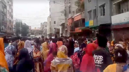 রামিসা হত্যার বিচারের দাবিতে কালশীতে বিক্ষোভ