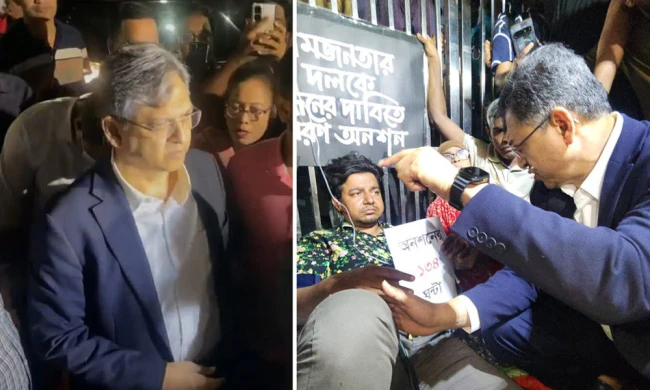 বিএনপি নেতা সালাউদ্দিন আহমেদের কথায় অনশন ভাঙলেন আমজনতার তারেক