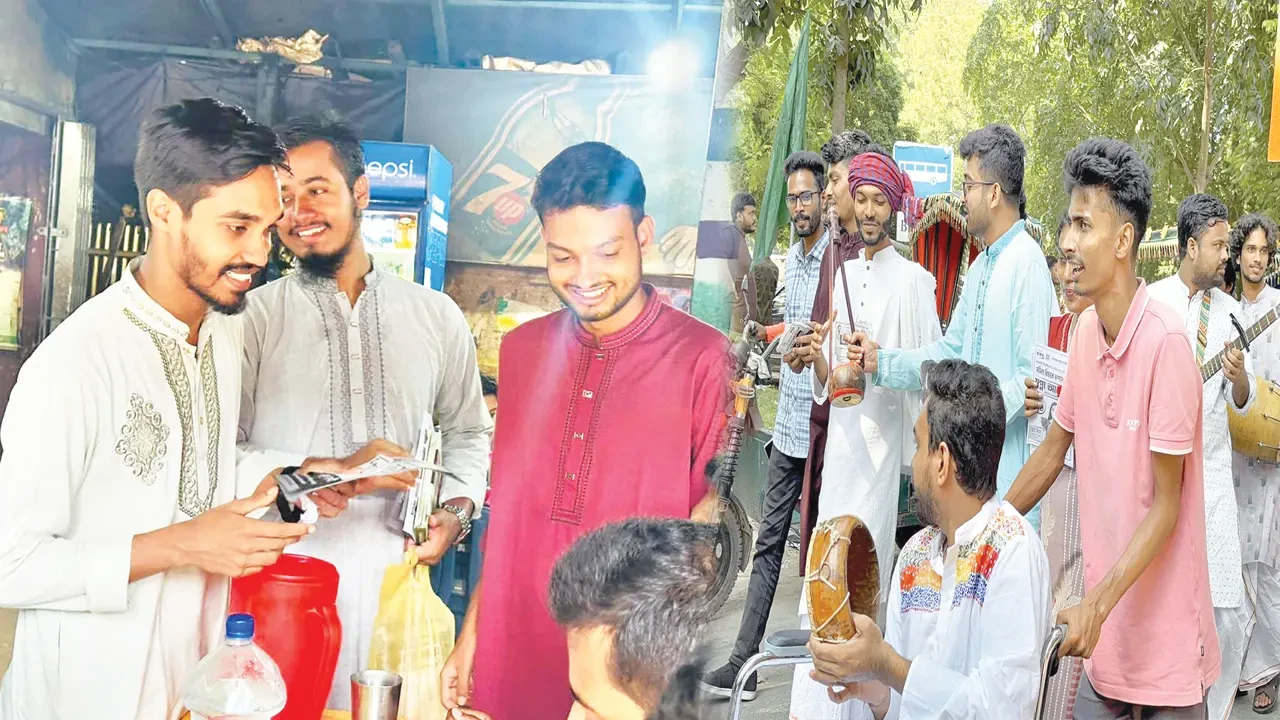 শেষ মুহূর্তের প্রচারে উৎসবমুখর রাবি ও চবি ক্যাম্পাস