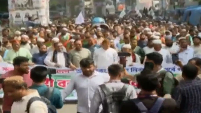 জামায়াতসহ ৮ সমমনা দলের রাজধানীতে পাঁচ দফা দাবিতে পদযাত্রা
