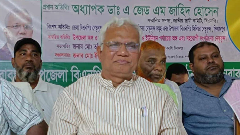 জনগণ ধানের শীষে ভোট দিতে প্রস্তুত: জাহিদ হোসেন