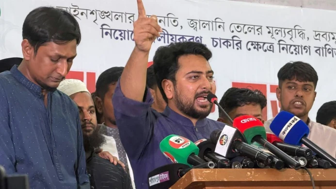 বিএনপি সরকার গণঅভ্যুত্থানের চেতনার পরিপন্থী: নাহিদ