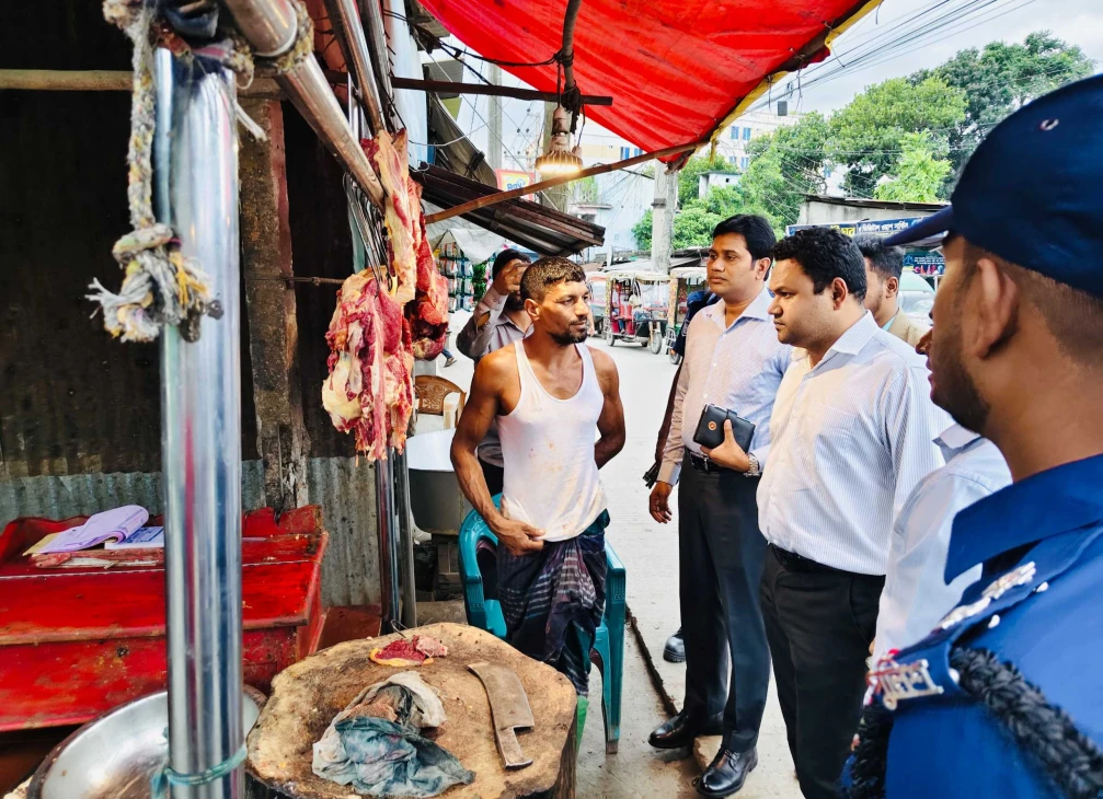 রূপগঞ্জে নিবন্ধনবিহীন মাংস বিক্রি করায় ৬ ব্যবসায়ীকে জরিমানা