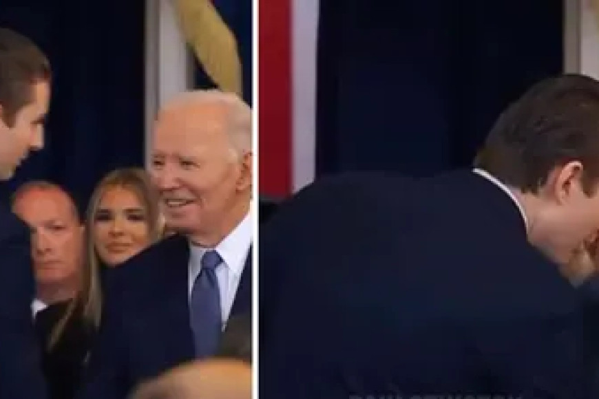 What did Barron say to Joe Biden during mysterious exchange at Trump’s inauguration? Lip reader claims to know