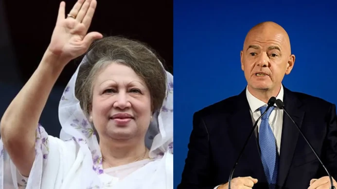 খালেদা জিয়ার মৃত্যুতে ফিফা সভাপতির শোকবার্তা