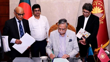 ২০২৬-২৭ অর্থবছরের অর্থবিলে রাষ্ট্রপতির স্বাক্ষর