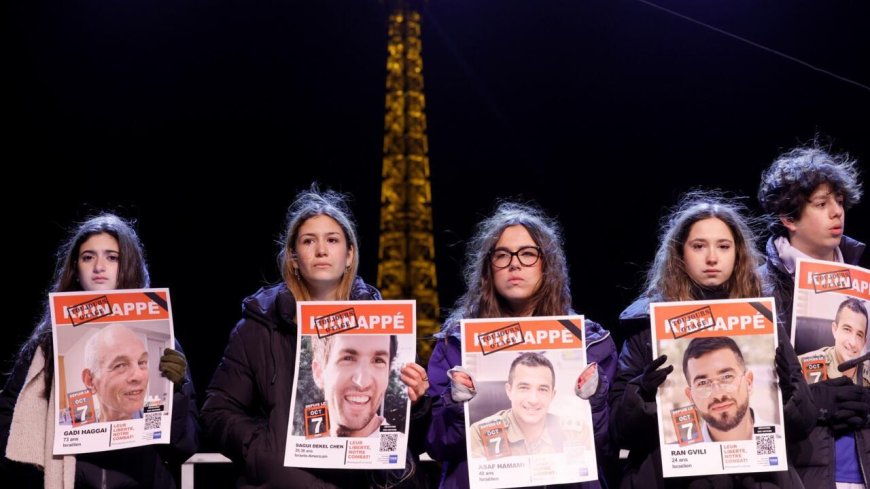 Hope, fear at Paris rally for Gaza hostages